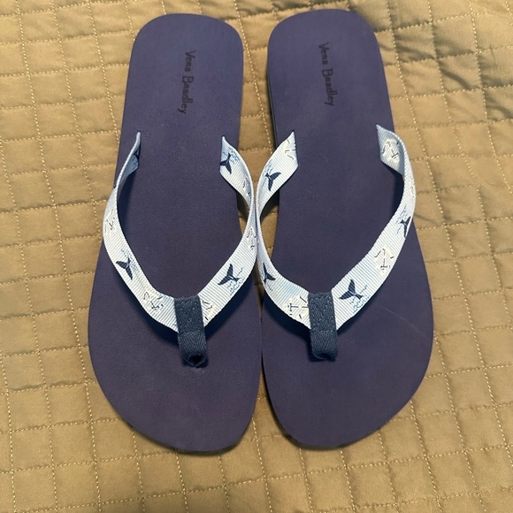 Vera Bradley Shoes - Vera Bradley webbing strap flip flops